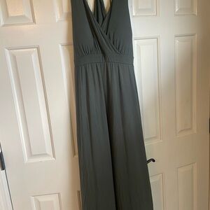 Elegant Dark Grey Maxi Dress